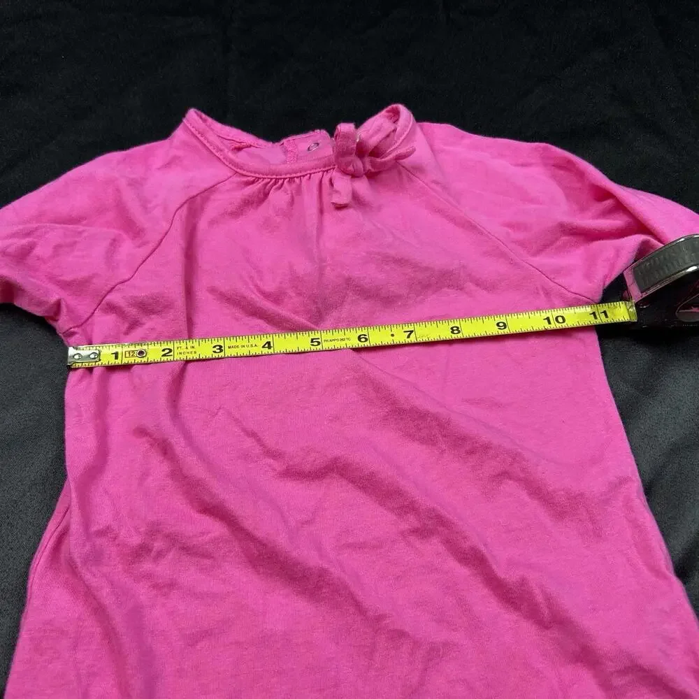 OshKosh‎ B’gosh Girls Pink Long Sleeve Shirt Bow Collar Top Size 5T